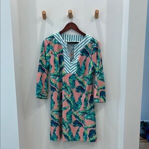 Cabana Life Preppy Palm Tunic Dress